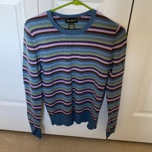 Eddie Bauer Striped Crew Neck Sweater